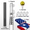 G128 Combo Pack: 25 Ft Telescoping Aluminum Flagpole (Silver) & American and Puerto Rico Flags 3x5 Ft, Both ToughWeave Series Embroidered Polyester | Pole with Flags Included